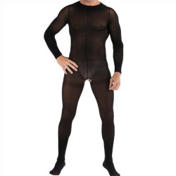 MenSexyWear Combinaison ouverte HYPNOSE Noire